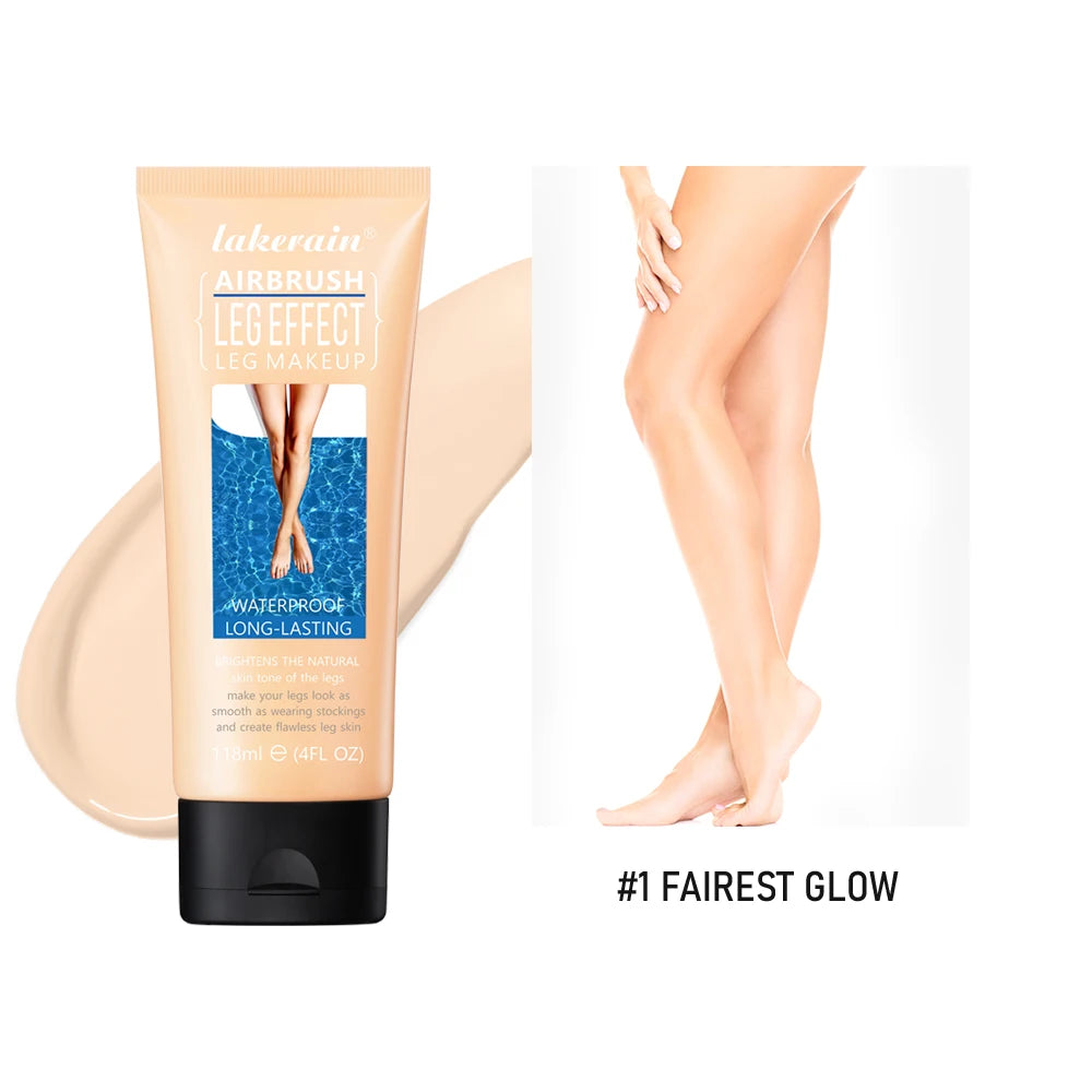 Waterproof Long-Lasting Leg Makeup Lotion — Medium Bronze Body Foundation & Tanning Cream for Even Skin Tone