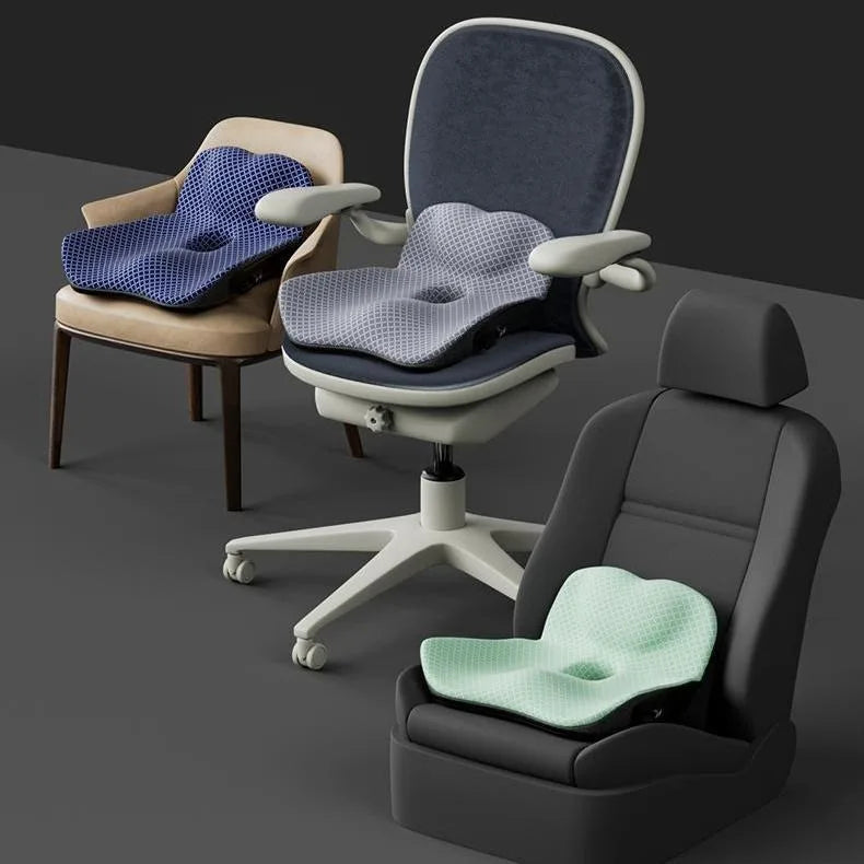 Coccyx Memory Foam Chair Pillow – Orthopedic Seat Pad for Office, Car & Tailbone Pain Relief, Hemorrhoid Treatment Cushion