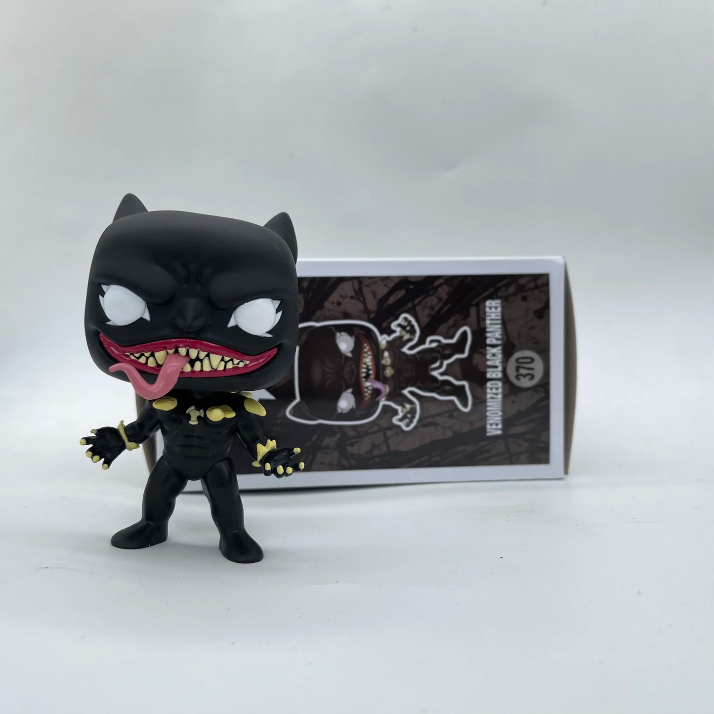 Anime PopStyle VENOMIZED Black Panther #370 – Vinyl Action Figure Collectible Toy, Christmas Gift for Kids