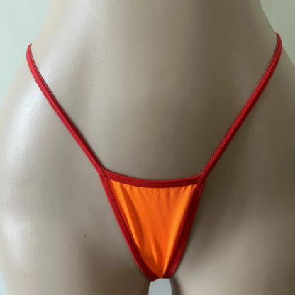 Women’s Sexy Thongs — Low Waist Solid Micro Mini Seamless G-String Panties Underwear Lingerie