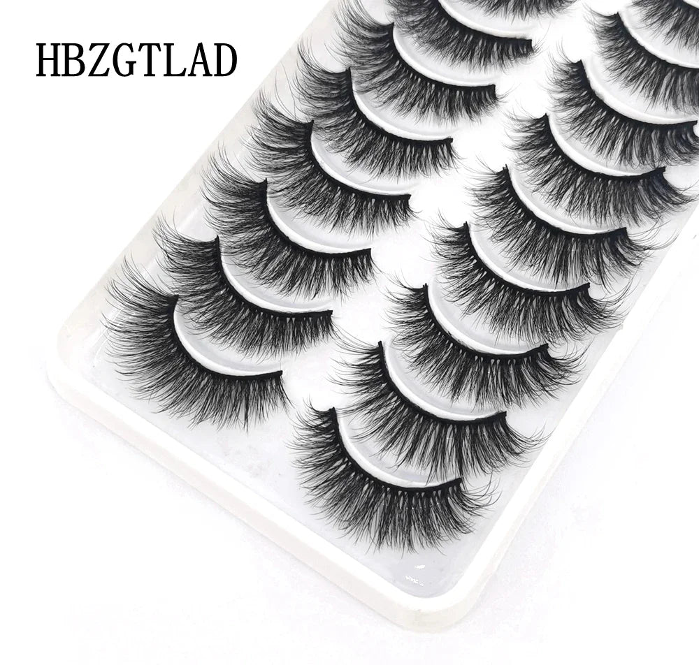 10 Pairs 3D Mink False Eyelashes – Natural Long & Short Lash Extensions Makeup Kit (41 Styles)