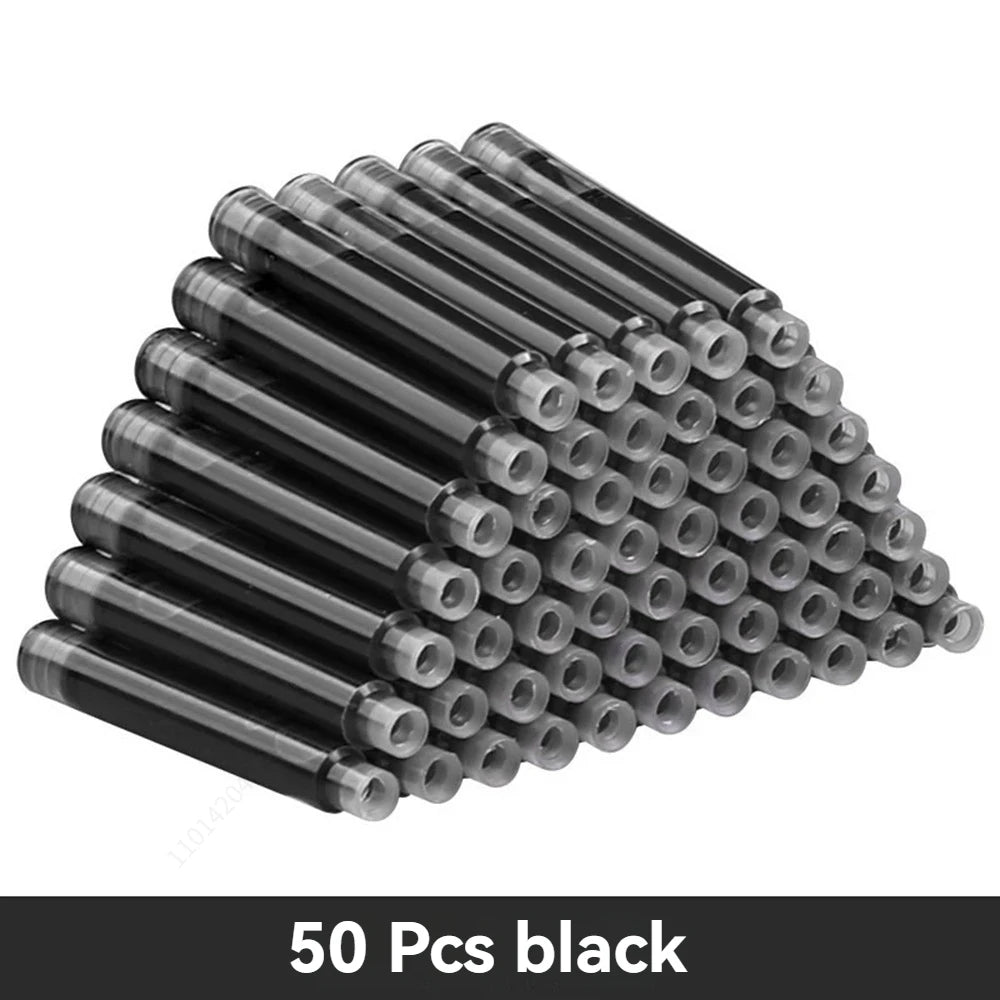 Colorful Fountain Pen Ink Cartridges - 12-60PCS 3.4mm Ink Sac Refills for Drawing, School & Office Writing Supplies
