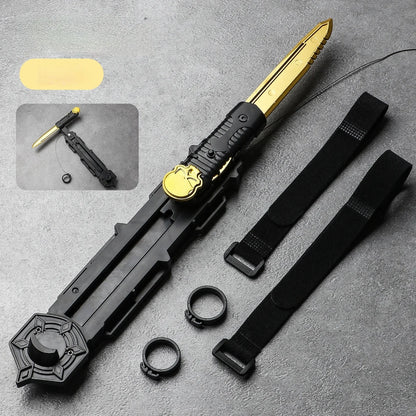 Assassin Sleeve Sword Toy - Retractable Rotating Blade Cosplay Prop for Kids, Interactive Game Play & Birthday Party Gift