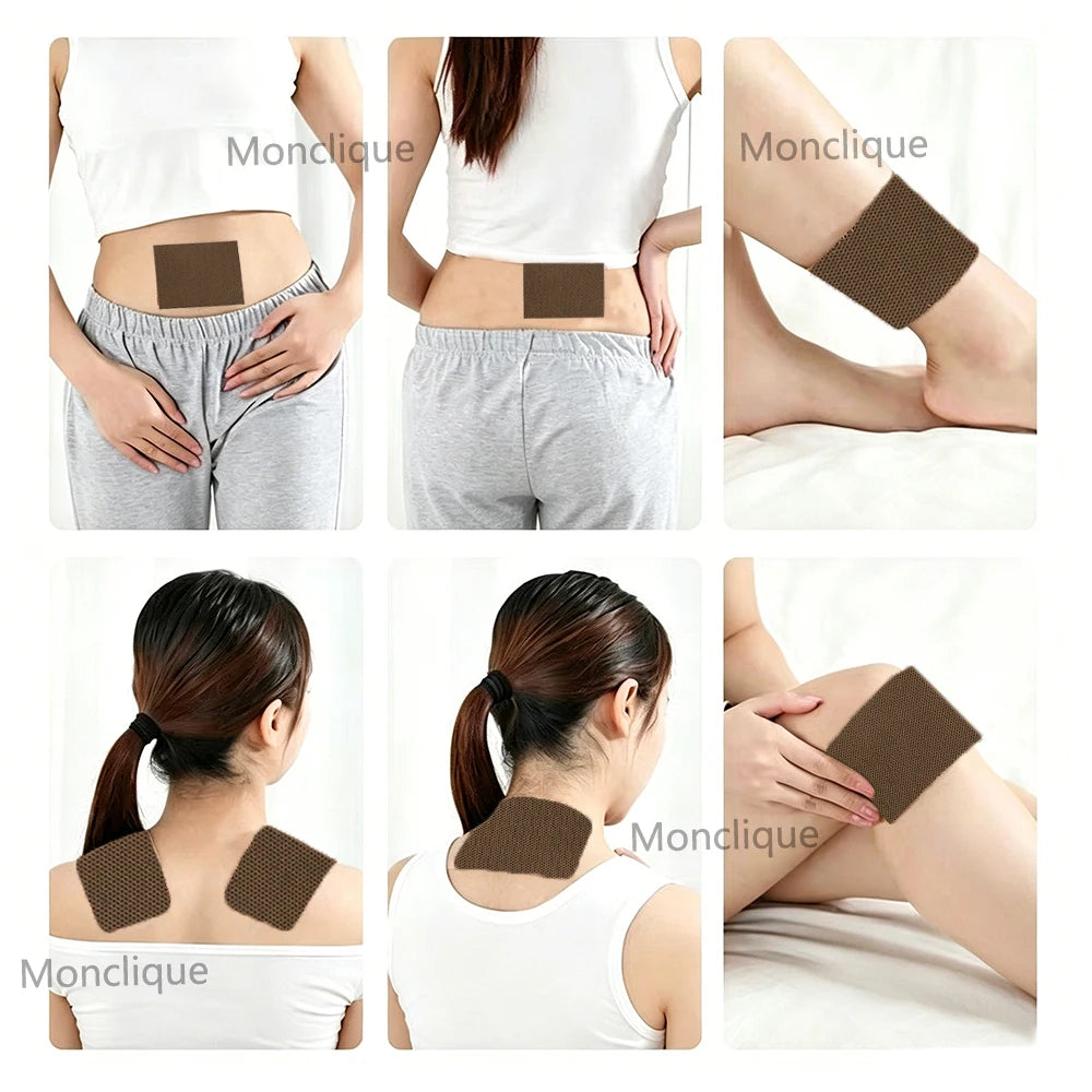 Lumbar Support Patches - 12-60PCS Long-Lasting Warming Waist Pads for Daily Comfort