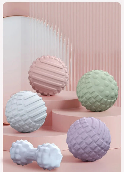 Yoga Foot Massage Ball — Handheld Acupressure Tool for Muscle Relaxation, Shoulder, Neck & Pain Relief