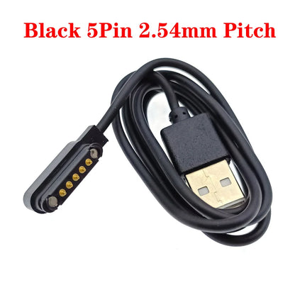 Magnetic Pogo Pin Connector Set – 2/4/5 Pin Spring-Loaded Male & Female DC Charging Power Socket for Secure Magnetic Connection Cable Adapter