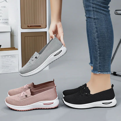 Women’s 2025 Breathable Mesh Casual Sneakers – Chunky Sole Lightweight Fashion Shoes with Free Shipping