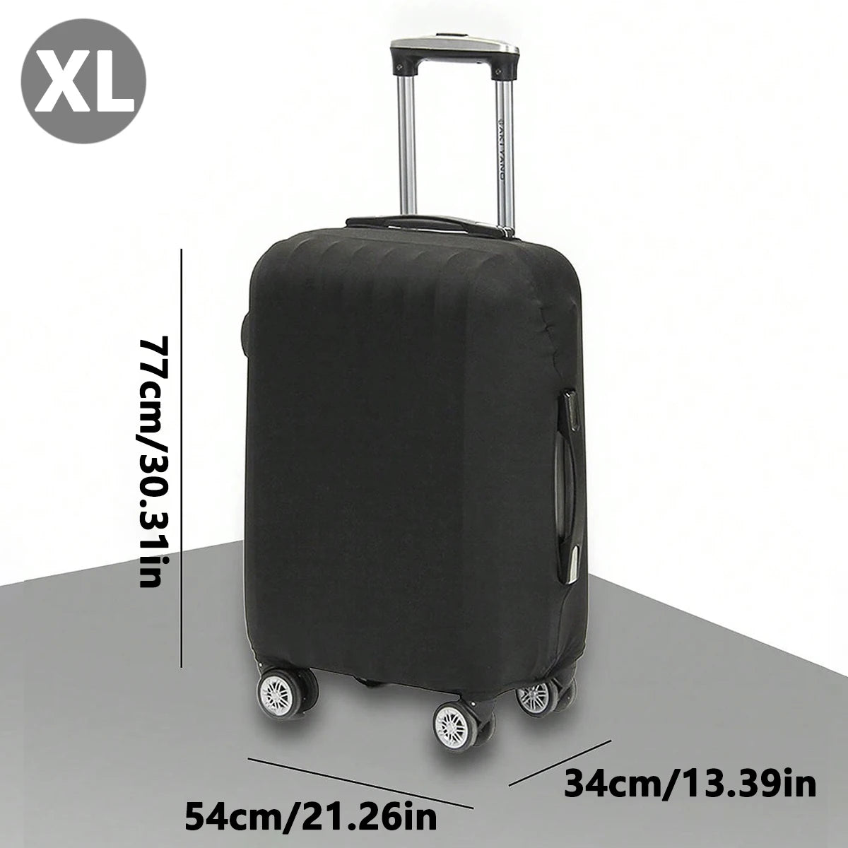 Fashion Travel Suitcase Protective Cover - Solid Color Luggage Cover for 18-32 Inch Suitcases