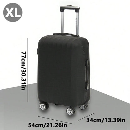 Fashion Travel Suitcase Protective Cover - Solid Color Luggage Cover for 18-32 Inch Suitcases