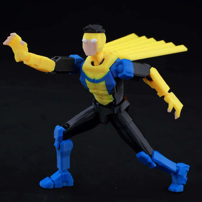 9L3D Lucky 13 Invincible Boy Eve Action Figure — 3D Printed Anime Model, Multi-Jointed Poseable Collectible Toy Gift for Fans