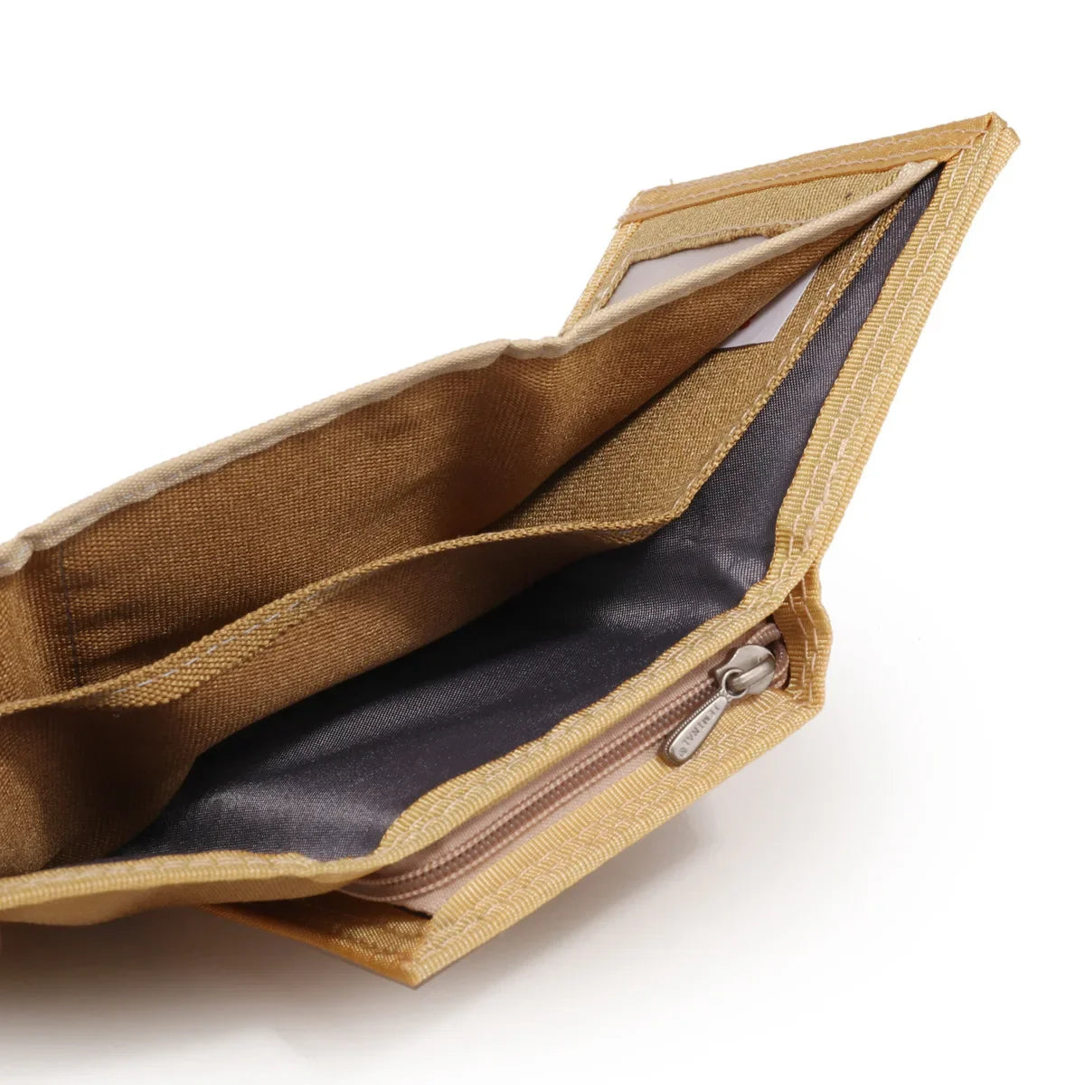 Men's Korean Tri-Fold Coin Purse – 5 Colors, Slim Canvas Wallet, Multifunctional Card Holder
