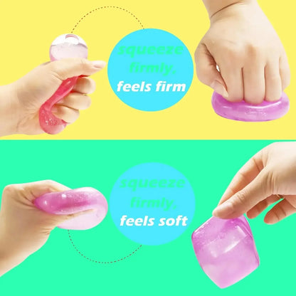 High-Density Gel Ice Cube Stress Ball – Square Squishy Sensory Toy for Anxiety Relief & Decompression Squeeze Toy