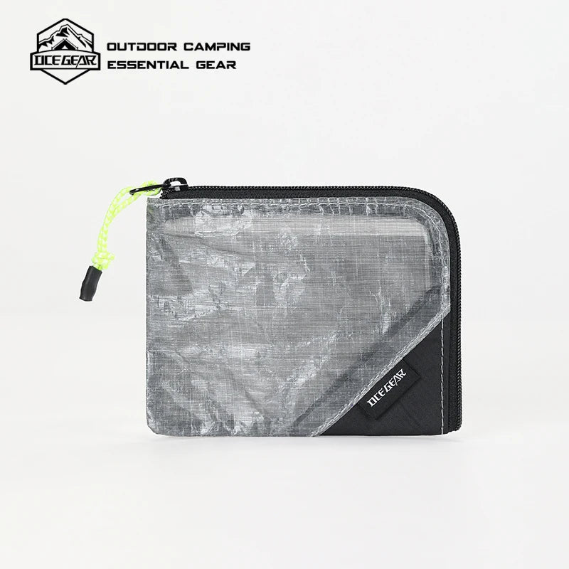 OCE GEAR Lightweight Waterproof Wallet — Ultra-Light Durable Coin Purse & Card Holder, Small Zipper Pouch for Outdoor, Camping & Travel