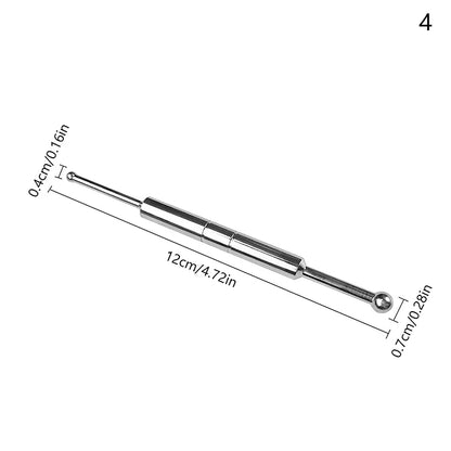 Manual Acupuncture Pen with Terahertz Energy Stone | Trigger Point Massager Stick for Face & Body Relaxation