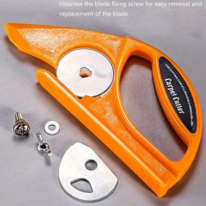 45mm Rotary Material Cutter - Heavy-Duty Utility Knife for Carpet, Linoleum, Fabric & Paper