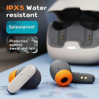Bluetooth 5.4 TWS Wireless Earphones – Ultra-Low Latency In-Ear Earphones with Dual Microphone ENC Noise Cancelling