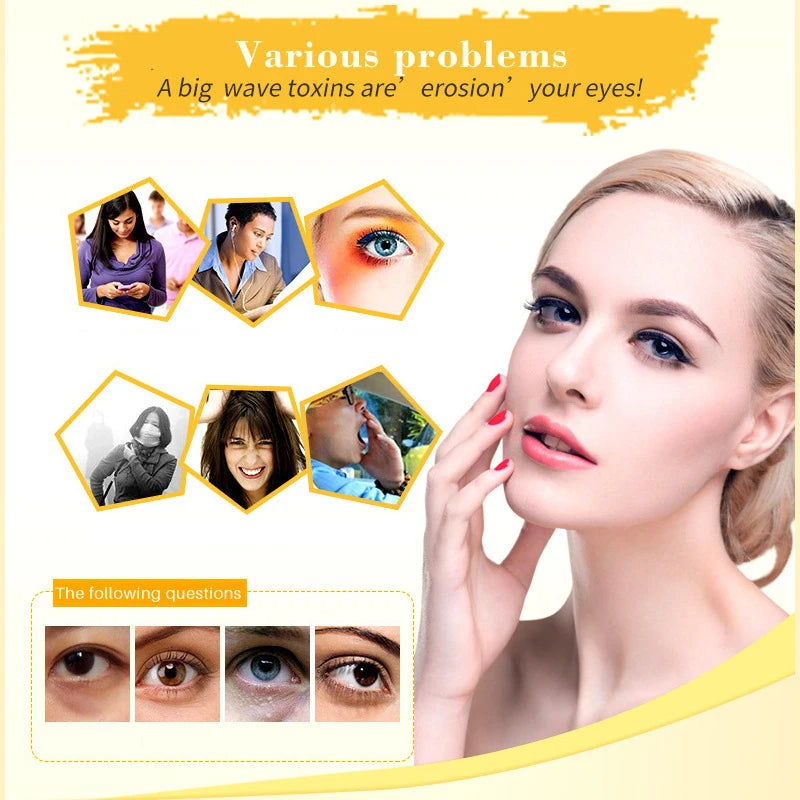 20 Pcs Gold Collagen Crystal Eye Masks – Firming & Moisturizing Nourishing Eye Patches