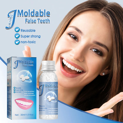 Temporary Tooth Repair Resin – 10/20/30ML Shapeable Dental Glue for Filling Broken Teeth, Dentures & Halloween Fangs