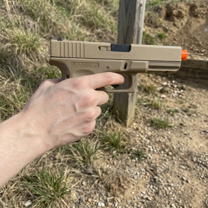 G17 Electric Toy Pistol - Nylon Frame Semi-Automatic Toy Blaster with Rechargeable Battery, Bullets Not Included