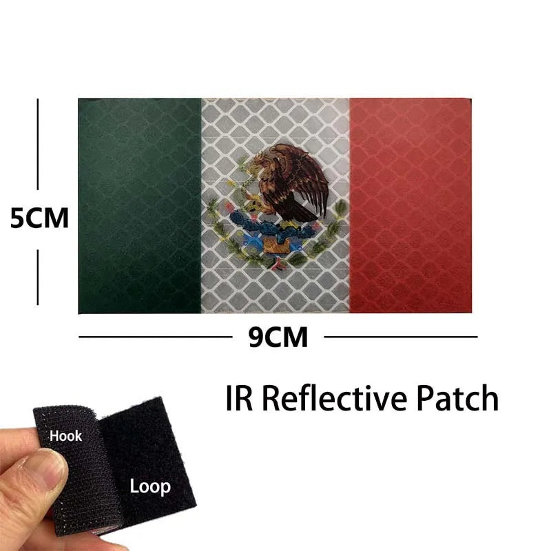 Mexico Flag Eagle Skull Patch - Embroidered Fabric & PVC Tactical Applique Badge for Bags and Gear