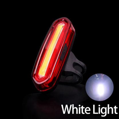 USB Rechargeable LED Bike Tail Light – Bright Rear Warning Lamp for Mountain & Road Cycling