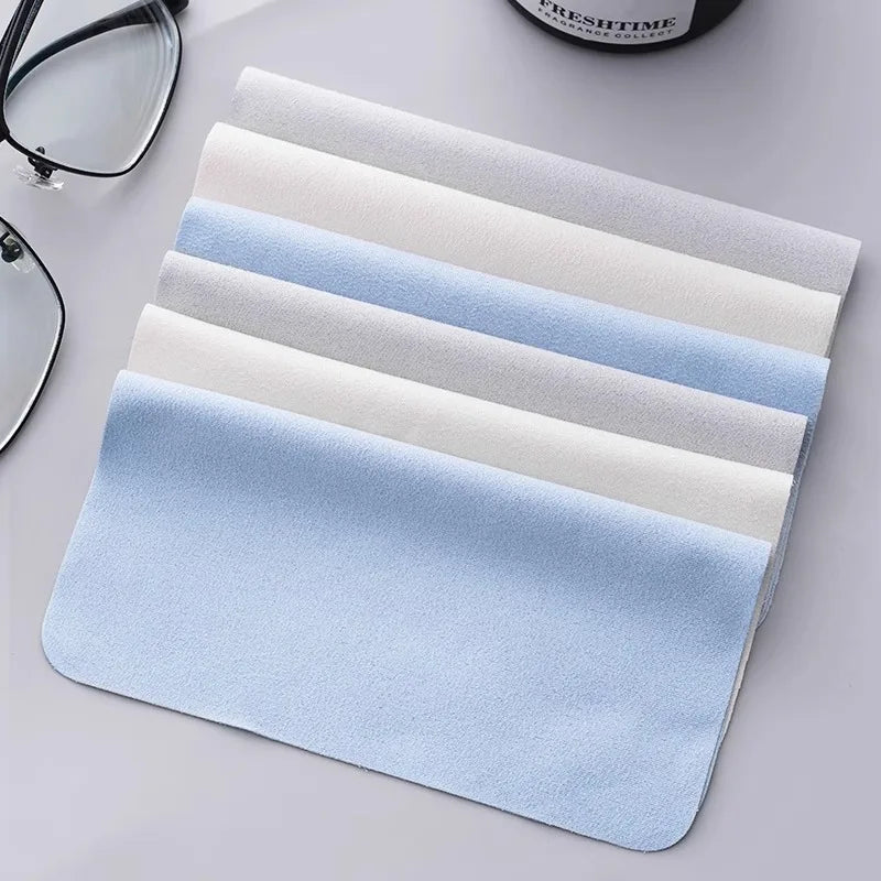 10PCS Microfiber Cleaning Cloths – Eyeglasses, Sunglasses & Screen Cleaner for Eyewear Accessories