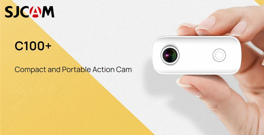 SJCAM C100 Plus 4K Action Camera — 30M Waterproof WiFi Sport Cam with EIS for Bike & Motorcycle Helmets