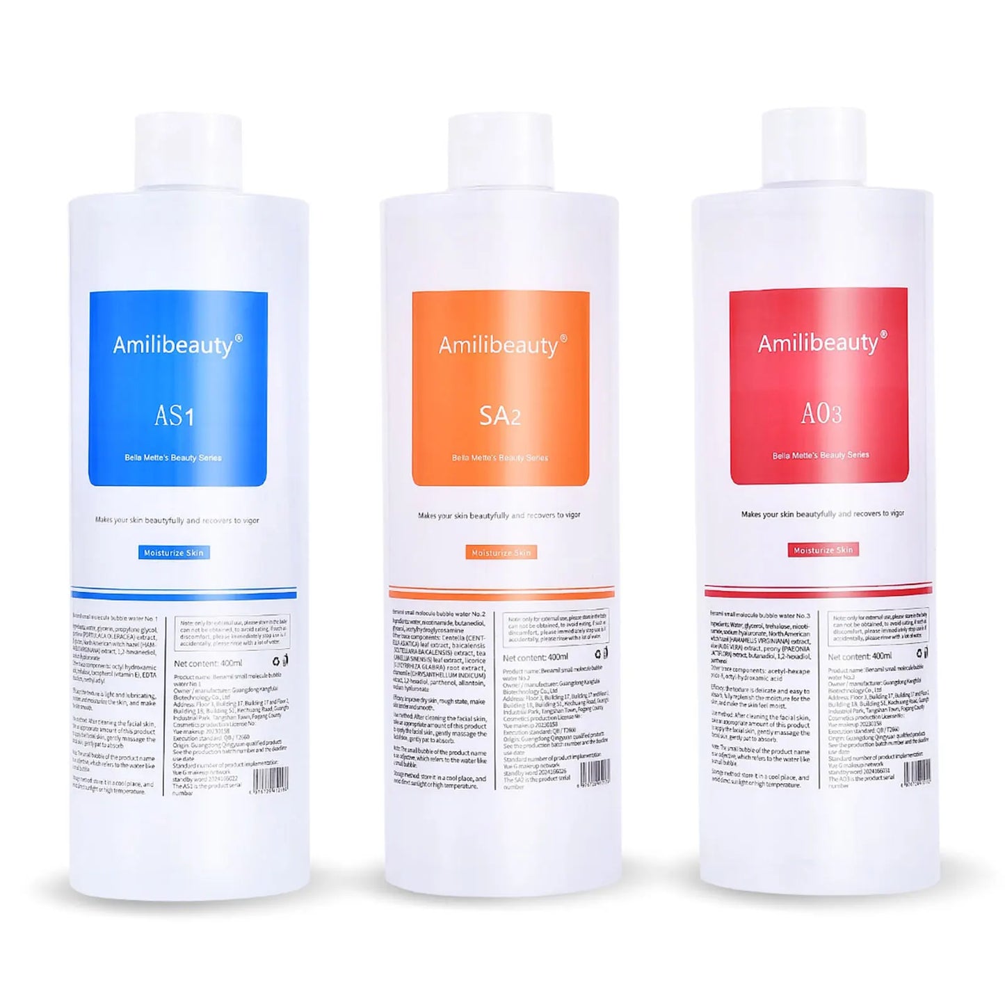 3PCS 1200ML Hydra Liquid Face Serum — Aqua Peel Solution for Beauty Machines, Deep Skin Care & Facial Cleaning