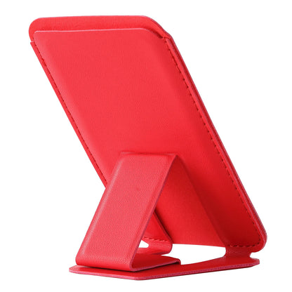 Phone Wallet Stick-On Card Holder – 3M Adhesive Credit Card Slot with Folding Kickstand for Phone Case