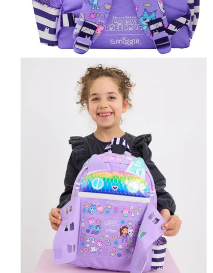 New Australia Smiggle Gabby Schoolbag Set – Girls Shoulder Backpack with Meal Bag, 14-Inch, Perfect Semester Gift