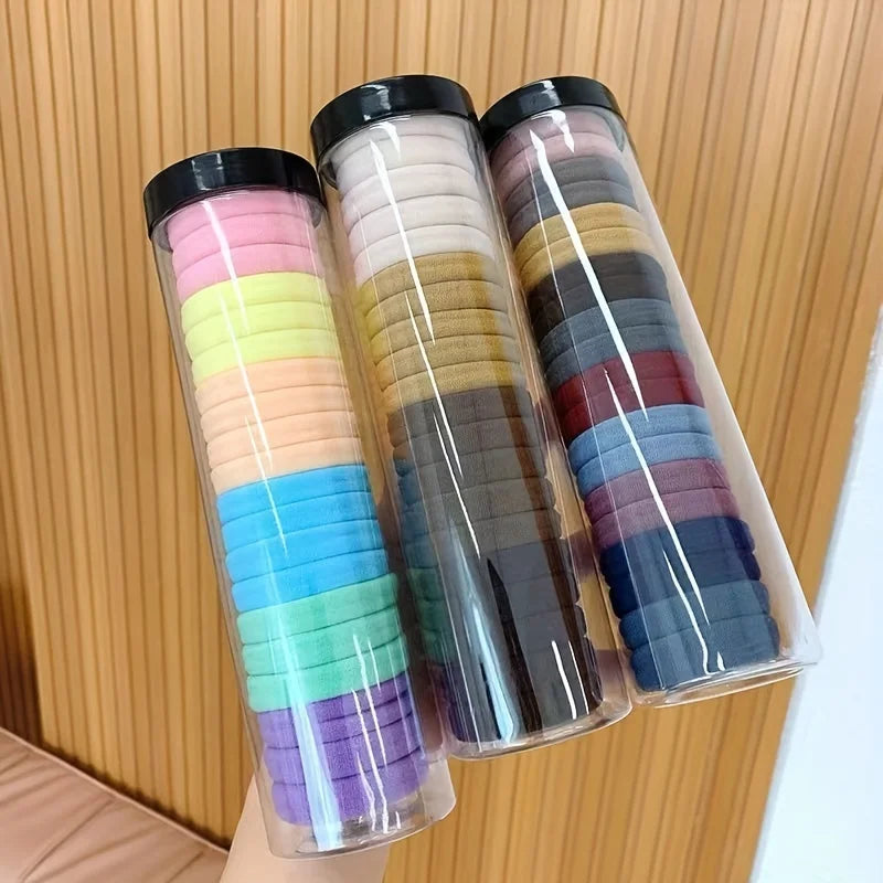 20PCS High Elastic French Style Hair Ties Thick Thickened Hair Bands for Women & Girls