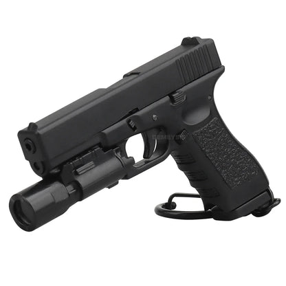 Tactical Mini Pistol Keychain - P320 G17 Gun Shape Detachable Key Ring Realistic Model Toy Decoration