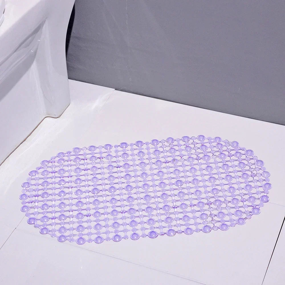 PVC Anti-Skid Bath Mat – Soft Non-Slip Shower & Bathtub Mat with Massage Nubs and Suction Cups