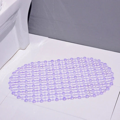 PVC Anti-Skid Bath Mat – Soft Non-Slip Shower & Bathtub Mat with Massage Nubs and Suction Cups