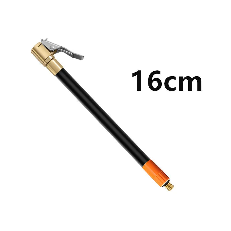 M6 Thread-Locking Air Chuck - Fine-Thread Tire Valve Connector with Air Tube for Integrated Air Pumps