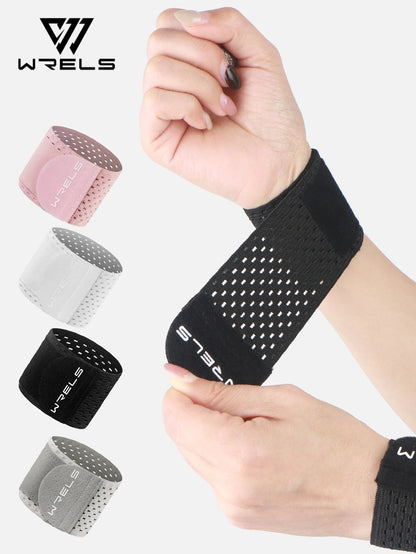WRELS Adjustable Sports Wristband — Elastic Compression Wrist Wraps for Basketball, Weight Training, and Support