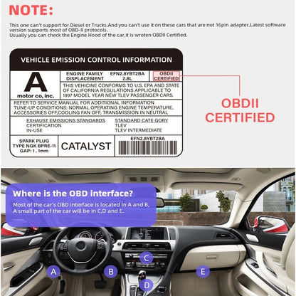 KONNWEI ELM327 V1.5 OBD2 Bluetooth Car Diagnostic Tool – KW902 Code Reader for Android & iOS