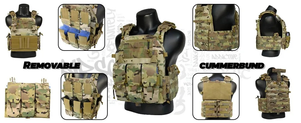 UNINOTAC Tactical Vest – High-Quality 1000D Nylon 6094K Vest with Quick Release & Triple Magazine Pouch