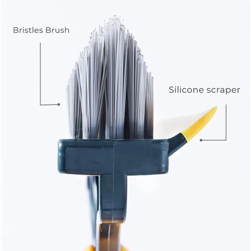 Long Handle Bathroom Floor Brush - Tile and Wall Cleaning Tool for Washroom and Toilet