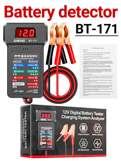 ANENG BT-171 Multifunctional Battery Tester — 12V Auto Repair Diagnostic Tool with LED Display for Electricians
