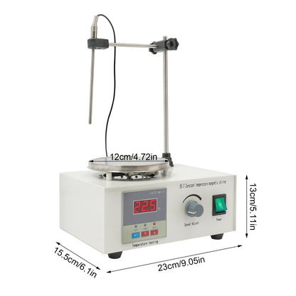 Digital Magnetic Stirrer 250W — Lab Tabletop Heating Plate Mixer, Large Volume, 304 Stainless Steel, 0–2000 RPM