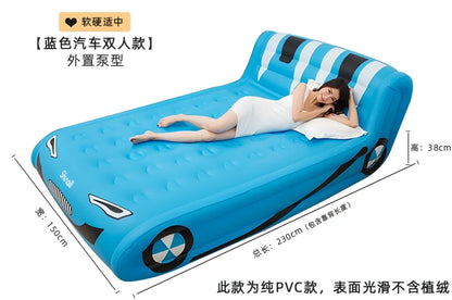 Sun Shepherd Inflatable Air Mattress - Automatic Single Double Camping Bed with Backrest