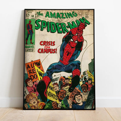 Spider-Man Comic Book Covers Poster - Comic Print Wall Art Gift for Superhero Fans
