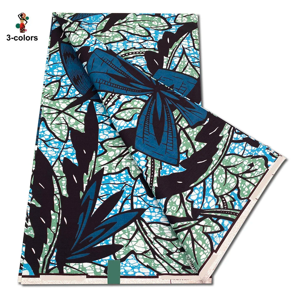 2026 Original African Wax Print Fabric - 100% Cotton Nigerian Ankara Batik Soft Pagne Material