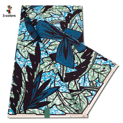 2026 Original African Wax Print Fabric - 100% Cotton Nigerian Ankara Batik Soft Pagne Material