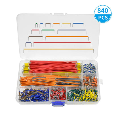 840/560/350PCS Breadboard Jumper Wire Kit – Assorted 14 Lengths for DIY Electronics & Circuit Prototyping