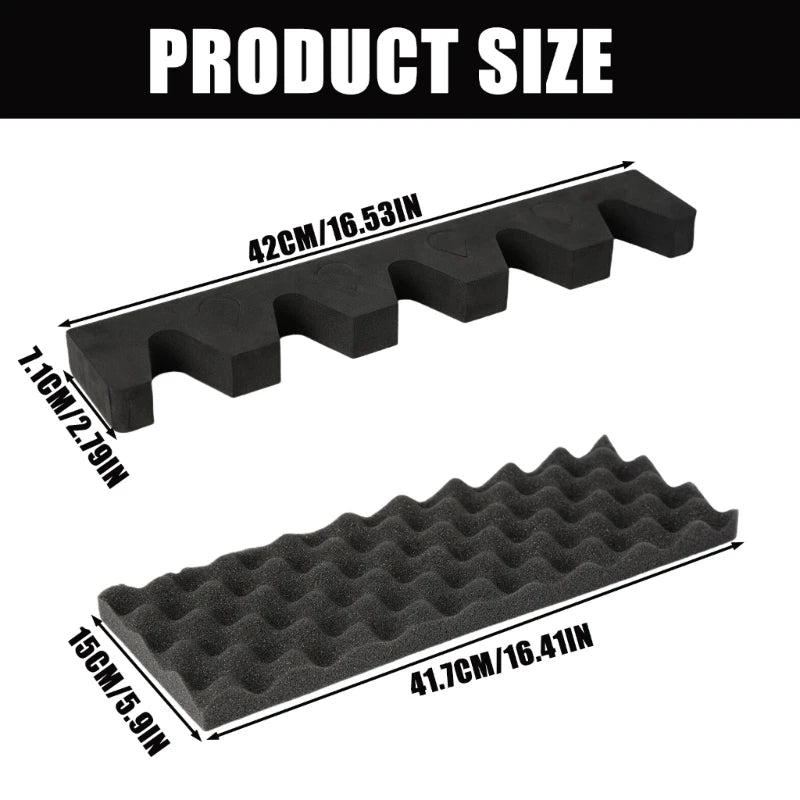 5 Slot Rifle Storage Rack - Lightweight EVA Foam Protective Organizer for Firearm Barrel & Equipment Storage