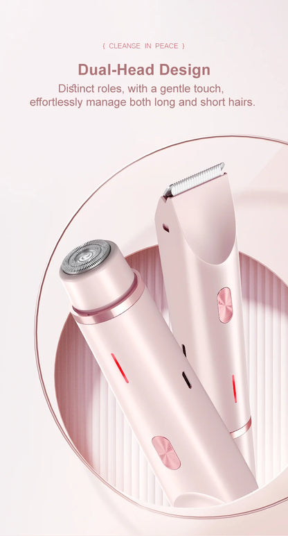 Electric Razor for Women – Painless Facial Epilator & Body Hair Trimmer for Mustache, Legs, Bikini, and More
