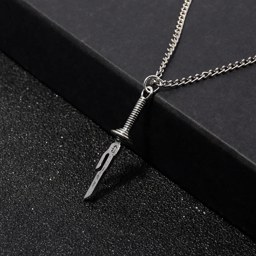 Jujutsu Kaisen Toji Fushiguro Sword Necklace – Spear of Tianri Knife Pendant for Unisex Cosplay