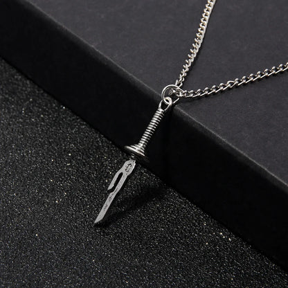 Jujutsu Kaisen Toji Fushiguro Sword Necklace – Spear of Tianri Knife Pendant for Unisex Cosplay